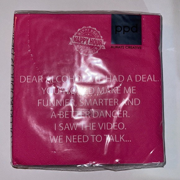 Funny Cocktail Beverage napkins 3 different packs of paper napkins - Picture 2 of 8